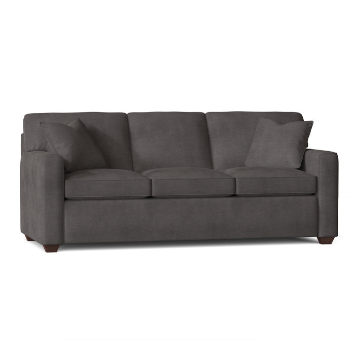 Ebern Designs Lesley 87" Square Arm Sofa Bed with Reversible Cushions