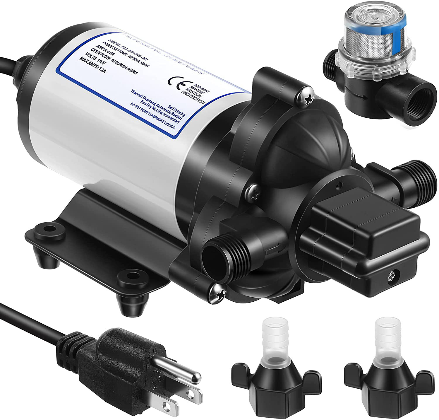 Water Pump Garden Self-priming Pump Accessories Electric Sprayer Water Pump Diaphragm Pressure Pump 12V 