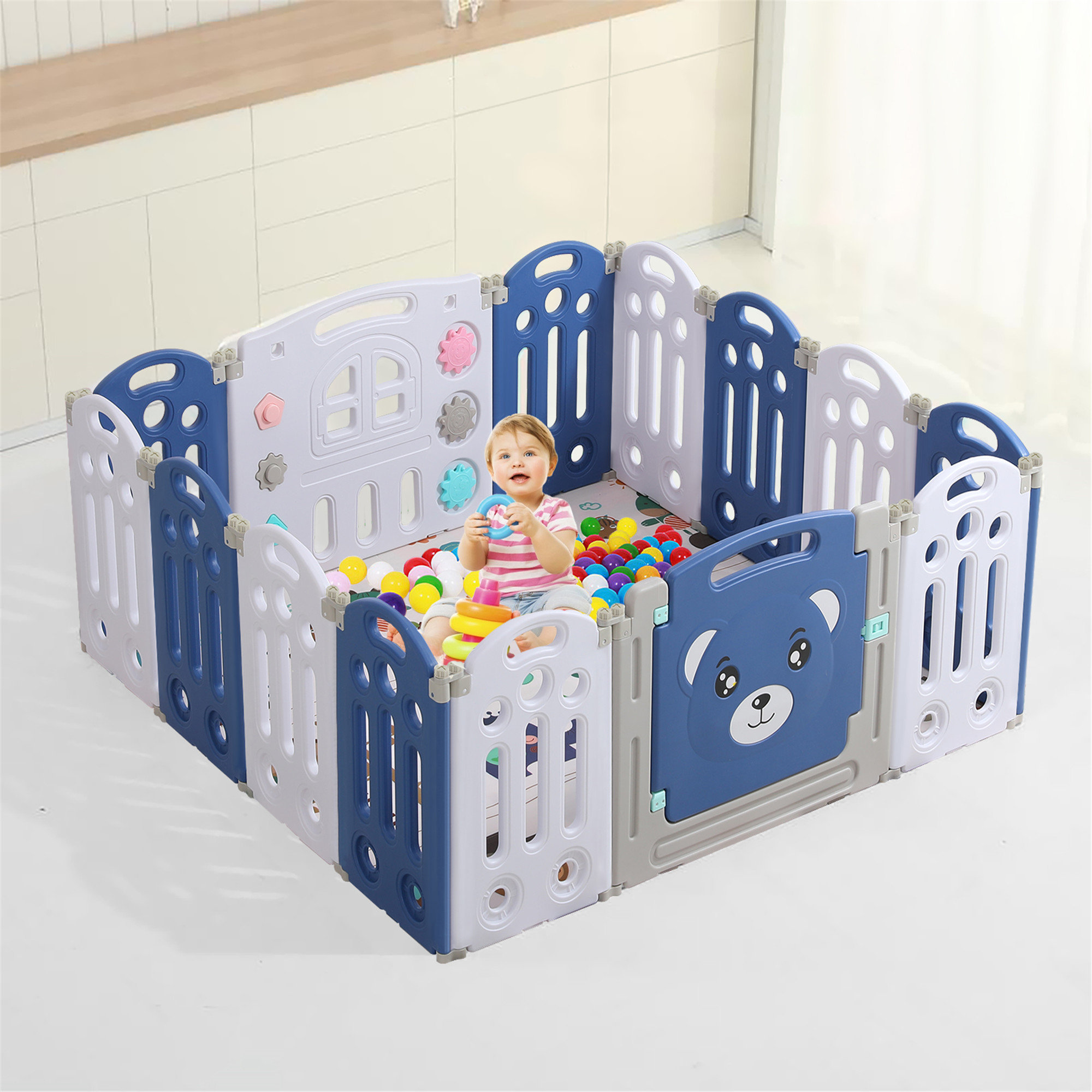 foldable baby fence