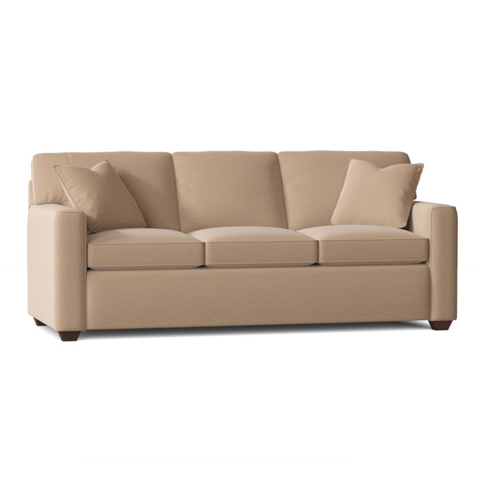 Ebern Designs Lesley 87" Square Arm Sofa Bed with Reversible Cushions