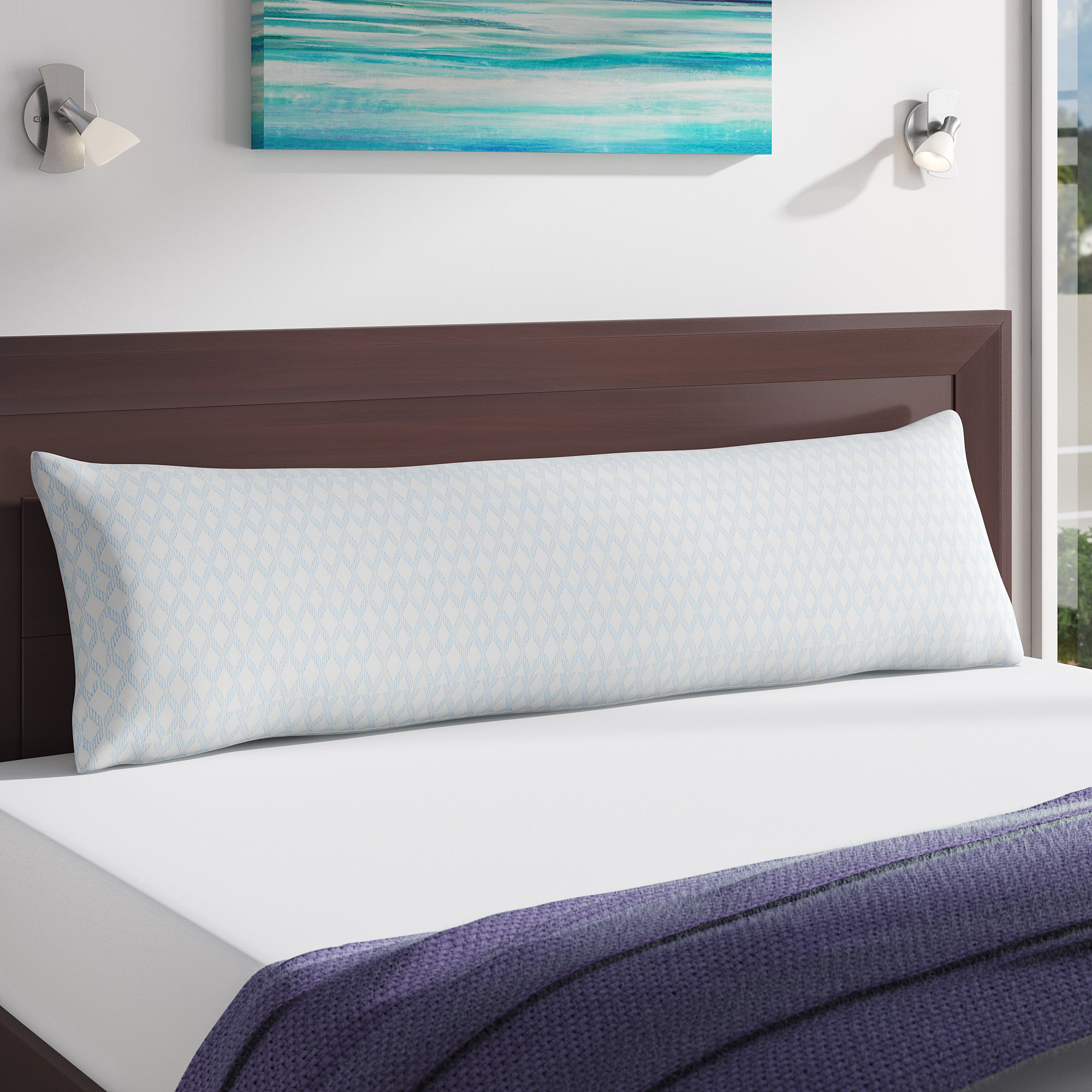 solid memory foam body pillow
