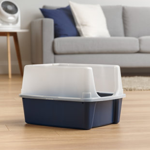 extra large litter box with shield