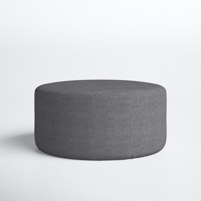 Mila 24" Wide Round Cocktail Ottoman by AllModern