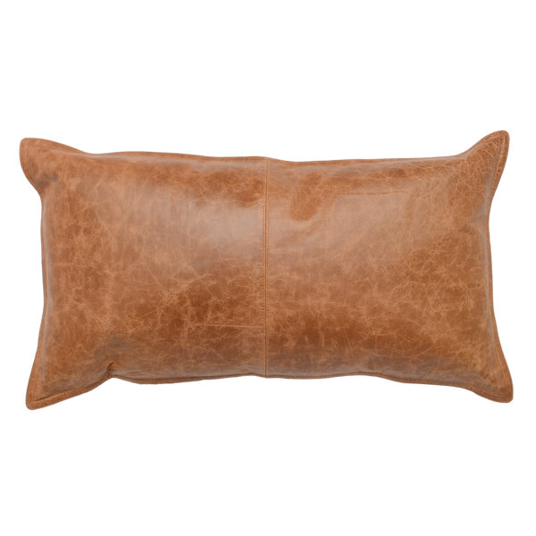 genuine leather pillows
