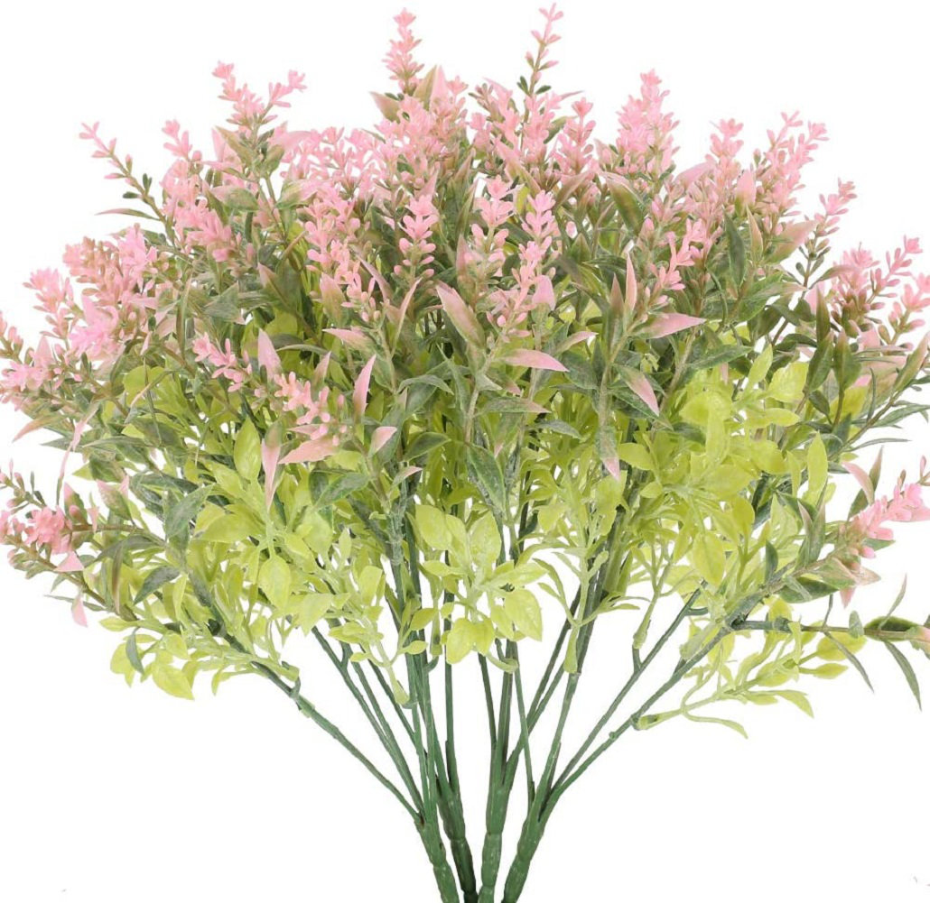 DIY Decoration Bouquet for Wedding Home Garden Decoration 24 Inches Folora 4 PCs Lifelike Artificial Lavender Flowers 