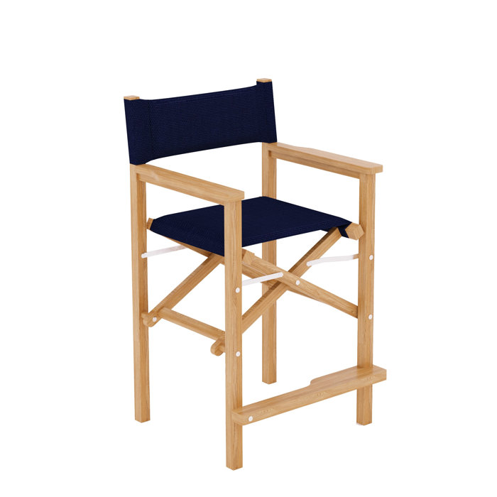 Joss and Main Idina Teak Patio Bar Stool
