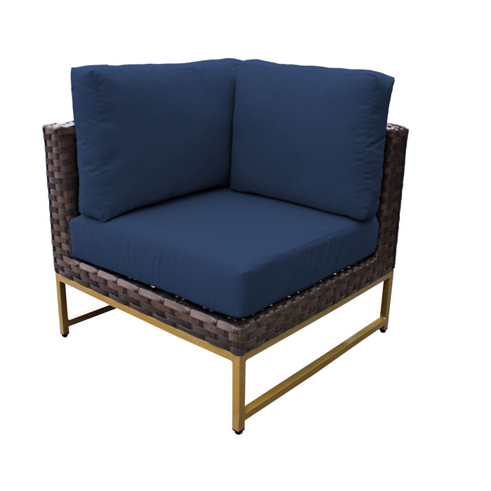 Joss and Main 8 Piece Rattan Sofa Seating Group with Cushions