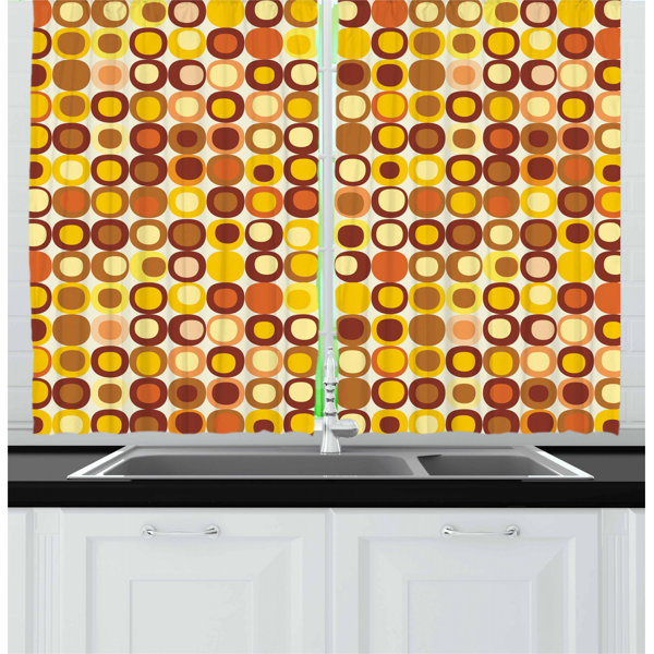 Mid century modern kitchen curtains