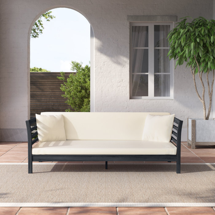 Joss and Main Bodine 71.7" Wide Outdoor Patio Daybed with Cushions