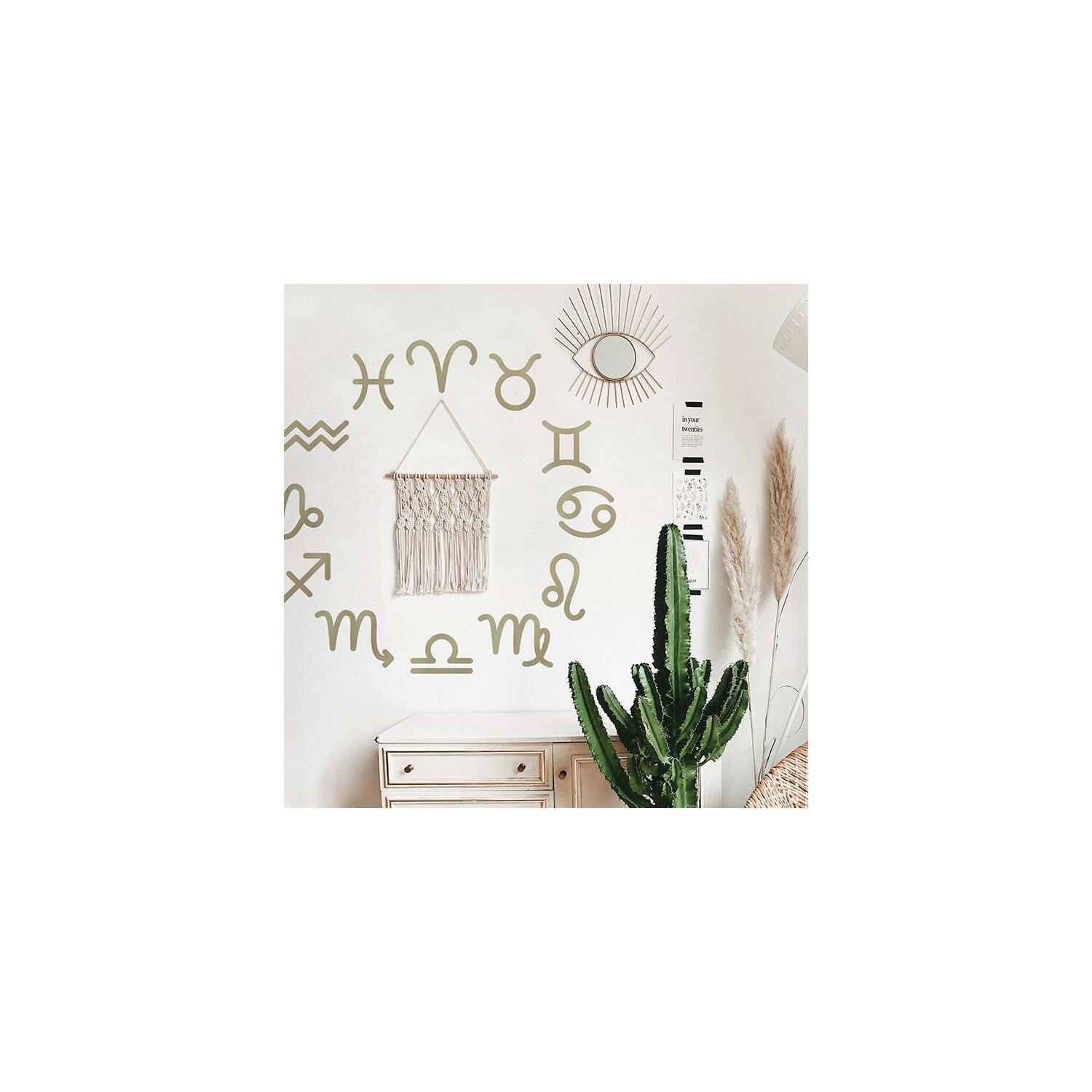 York Wallcoverings Metallic Zodiac Peel And Stick Giant Wall Decal