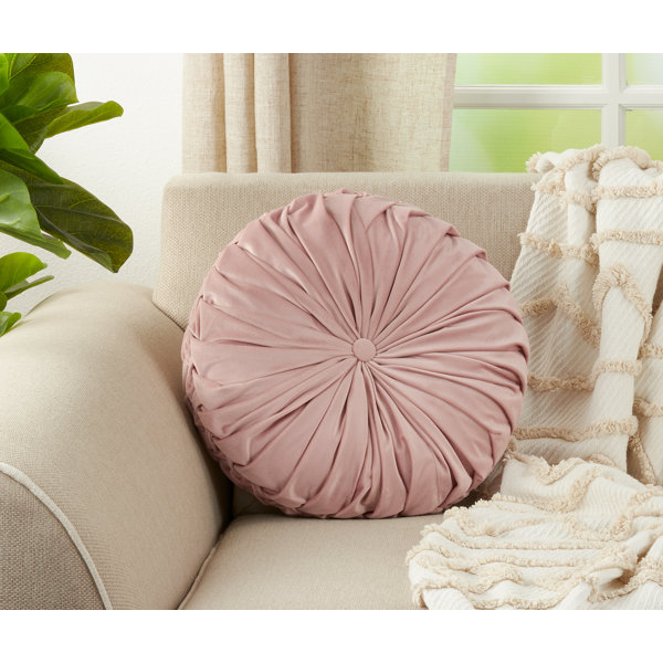 round pintuck pillow