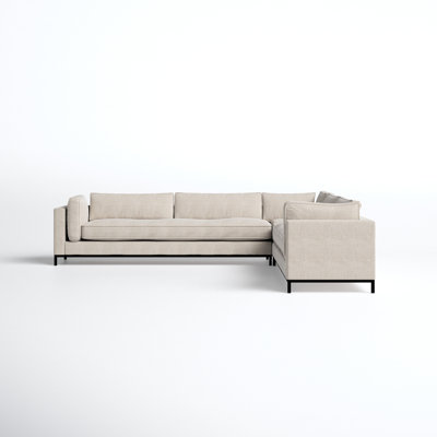 Claudia 119" Wide Symmetrical Corner Sectional by Joss and Main