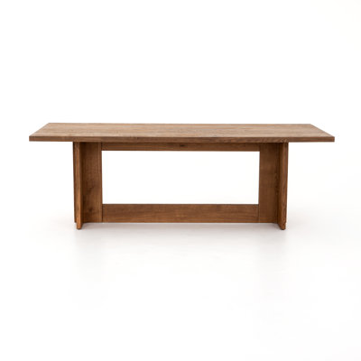 Burr 40" Mango Solid Wood Trestle Dining Table by Lark Manor