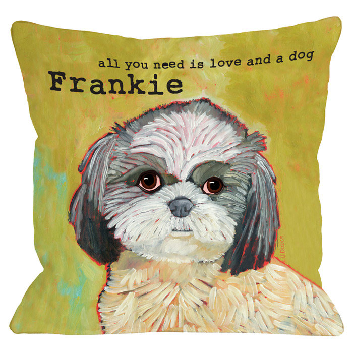 shih tzu pillow cover