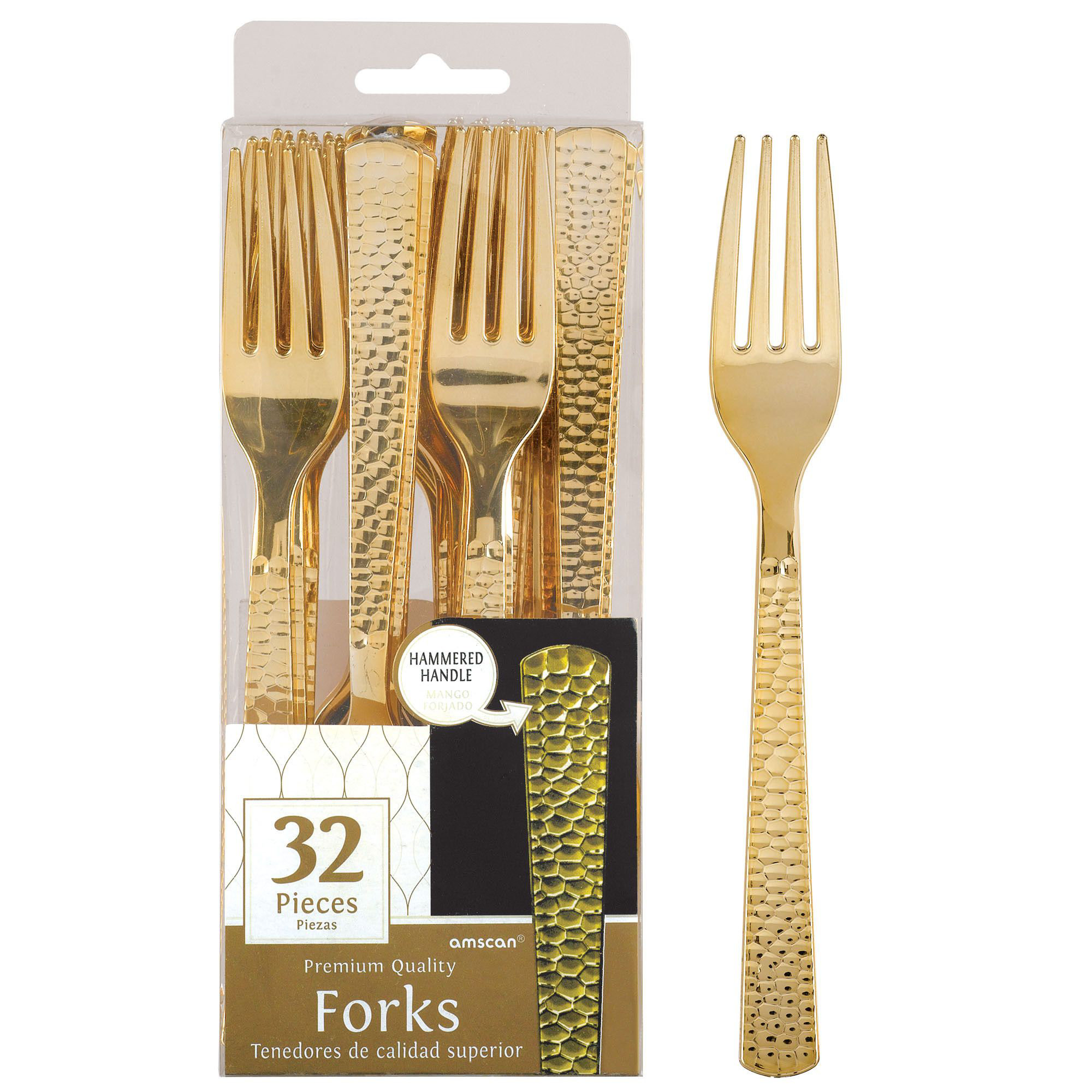 Amscan 48 Count Heavy Weight Plastic Forks Clear