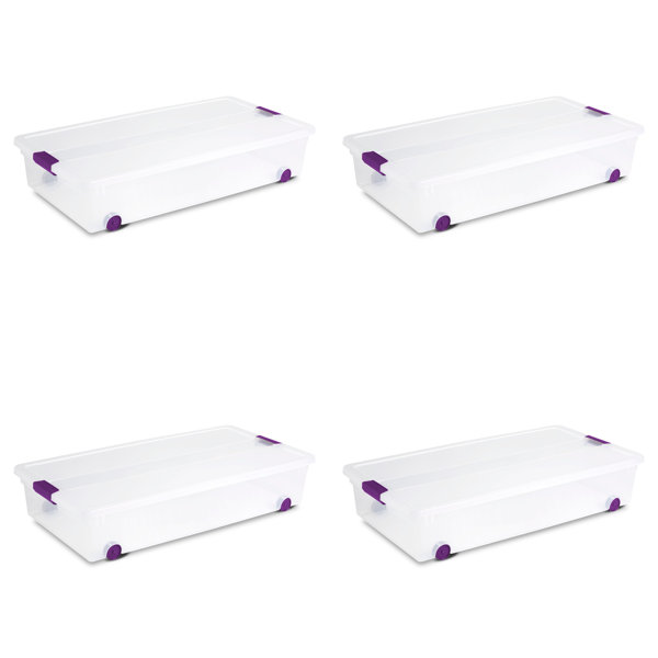 under bed plastic totes