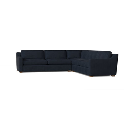 Melanie 133" Wide Symmetrical Corner Sectional by Joss and Main