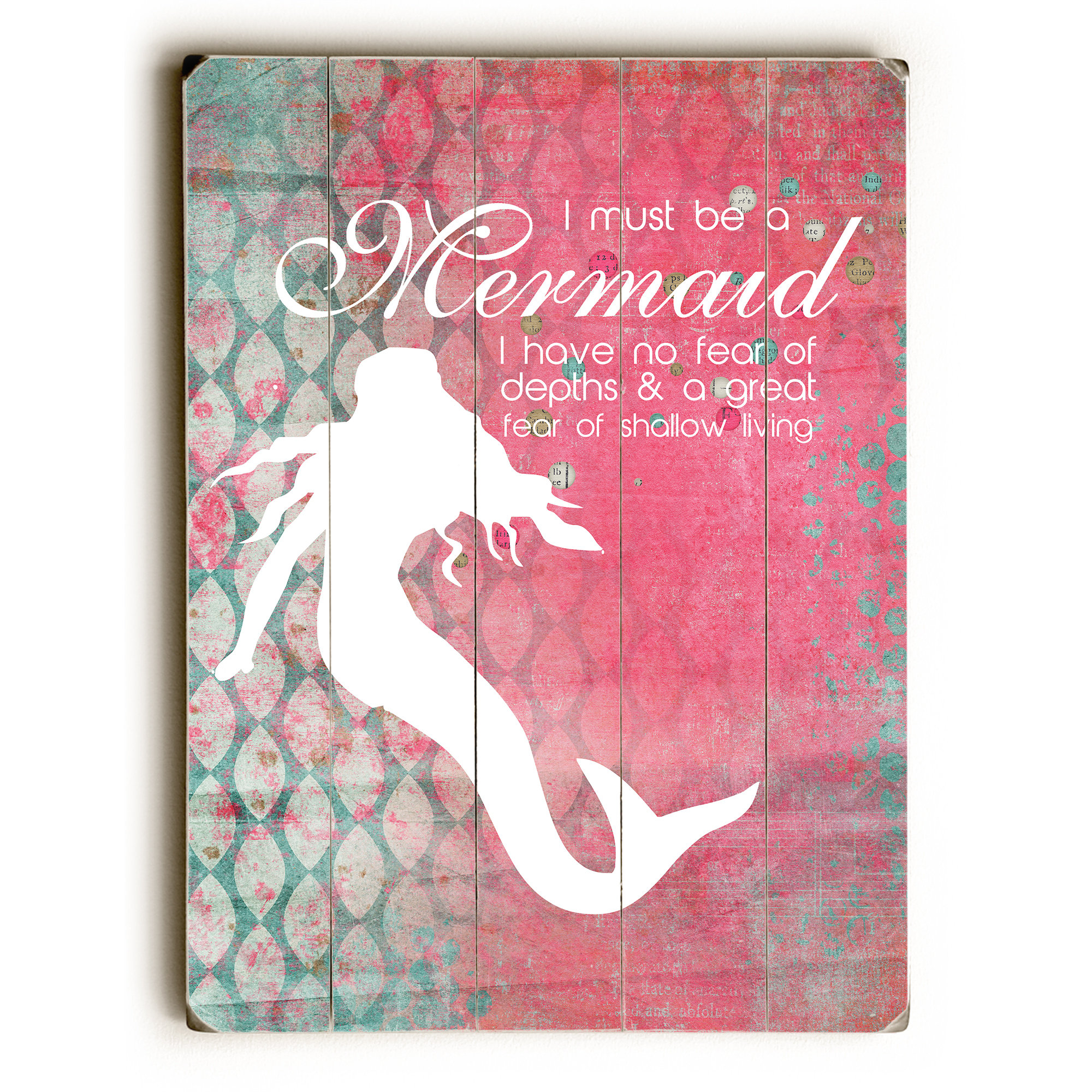 Mermaid Printable Wall Art I have no fear of depth and a great fear of ...