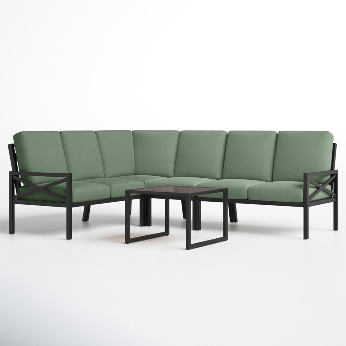 Joss and Main Cormac 5 Piece Sofa Seating Group with Cushions