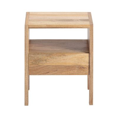 Oslo 1 - Drawer Solid Wood Nightstand by Joss and Main