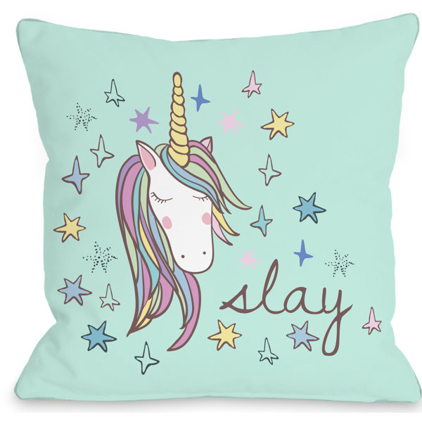 unicorn accent pillow
