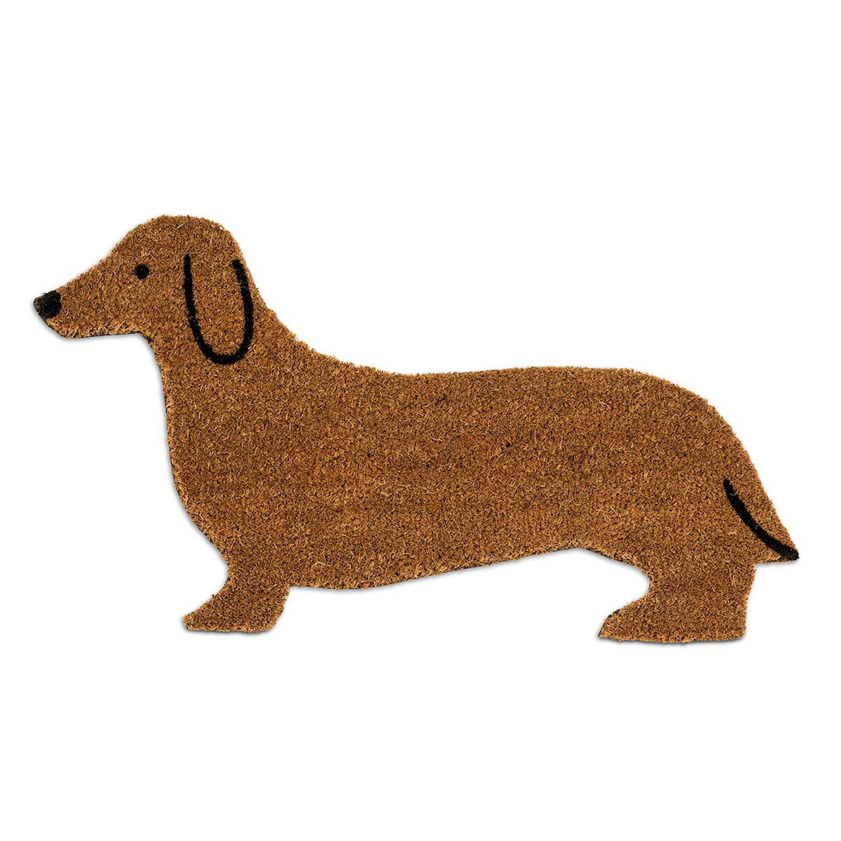 dachshund shaped doormat