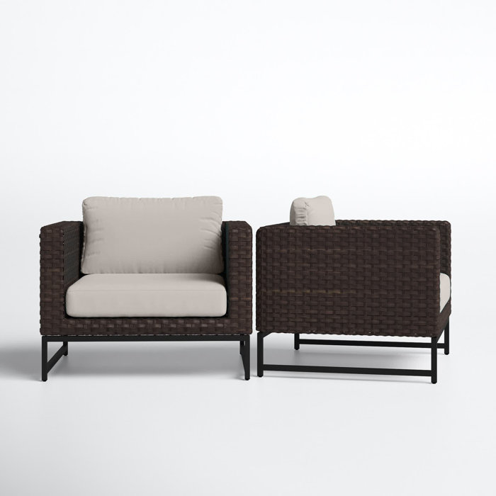 Joss and Main Savion Patio Chair with Cushions