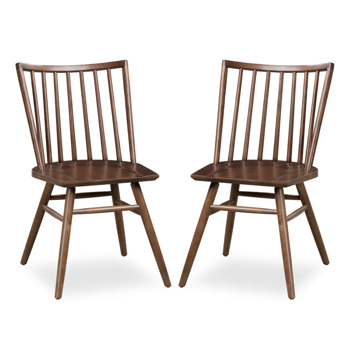 Joss and Main Leland Solid Wood Slat Back Side Chair