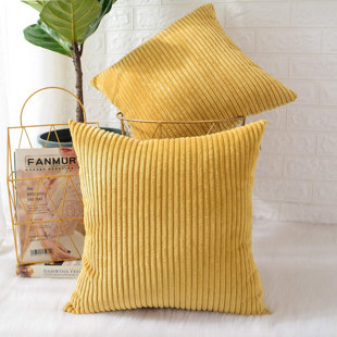 yellow pattern pillow