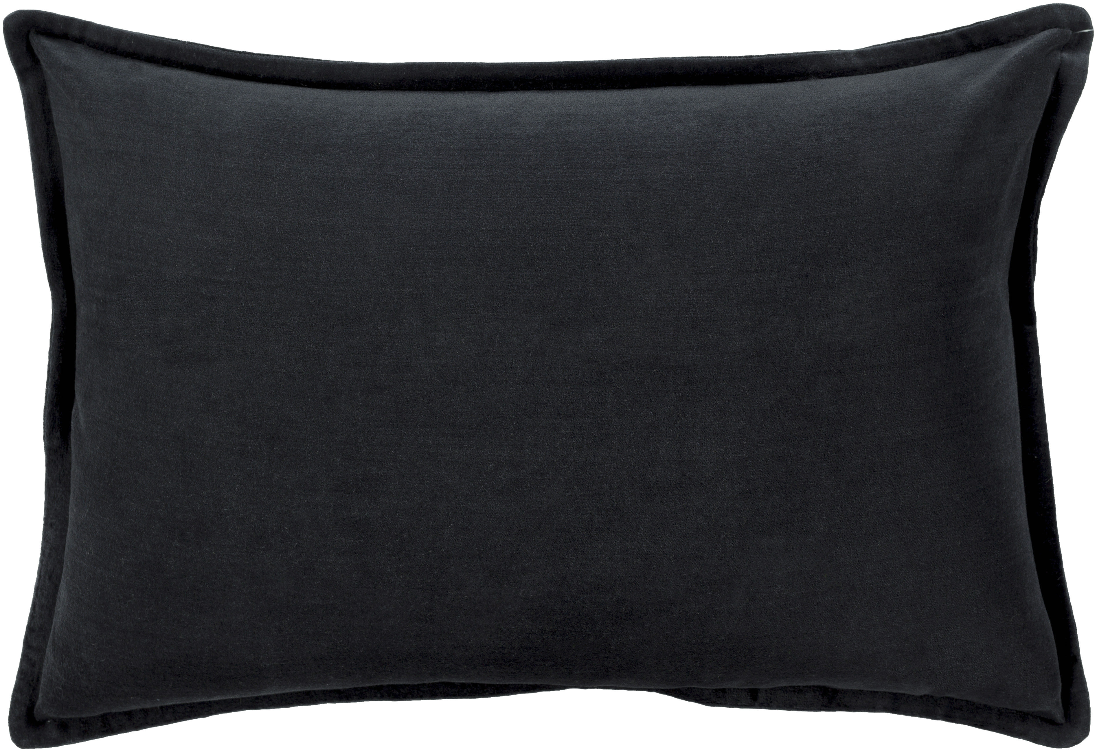 black decorative pillow