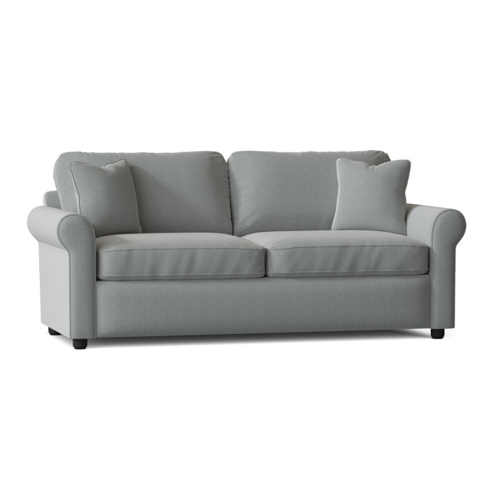 Lark Manor Antoinette 82" Rolled Arm Sofa Bed Slipcovered