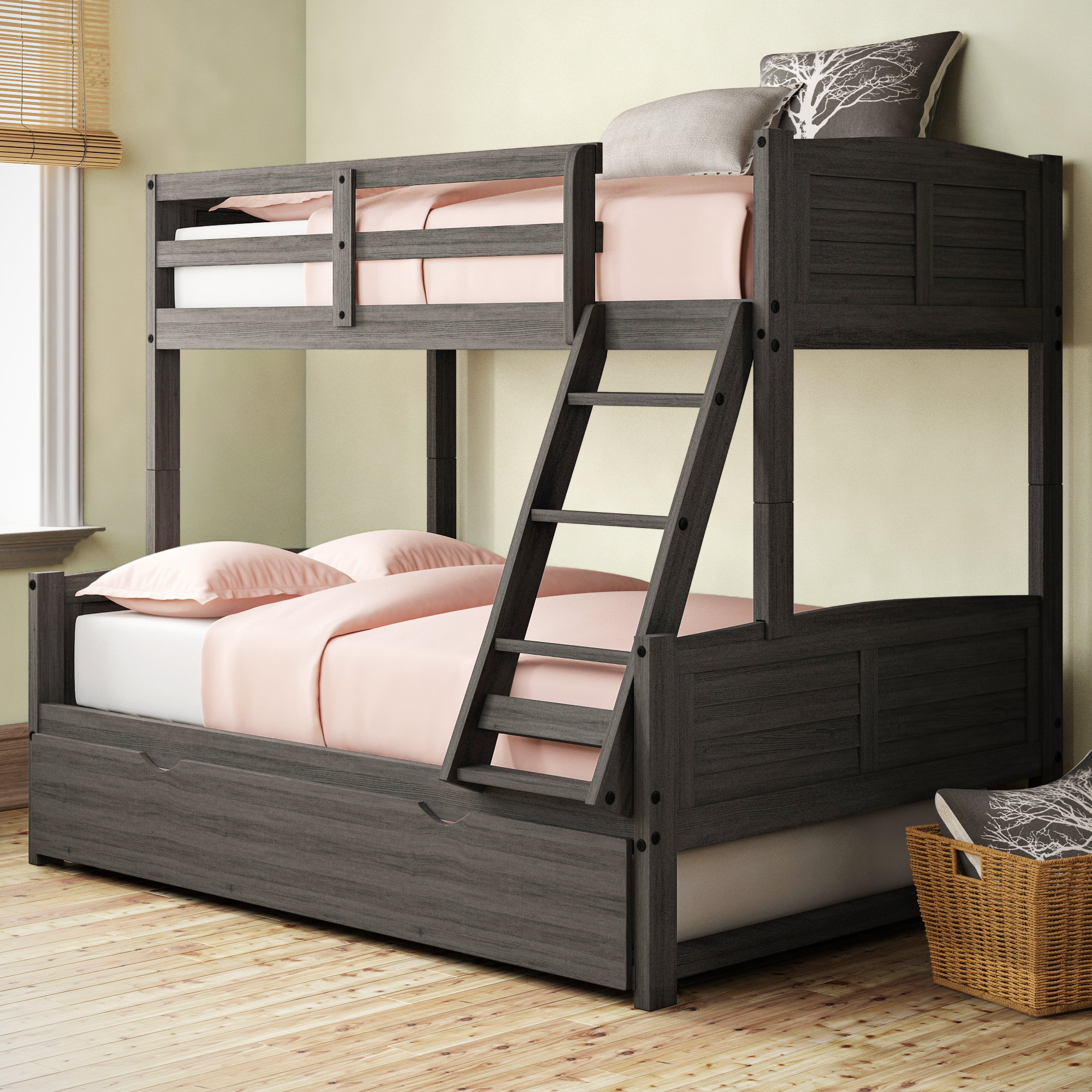 bunk beds with two full size beds