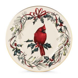 lenox winter greetings salad plate