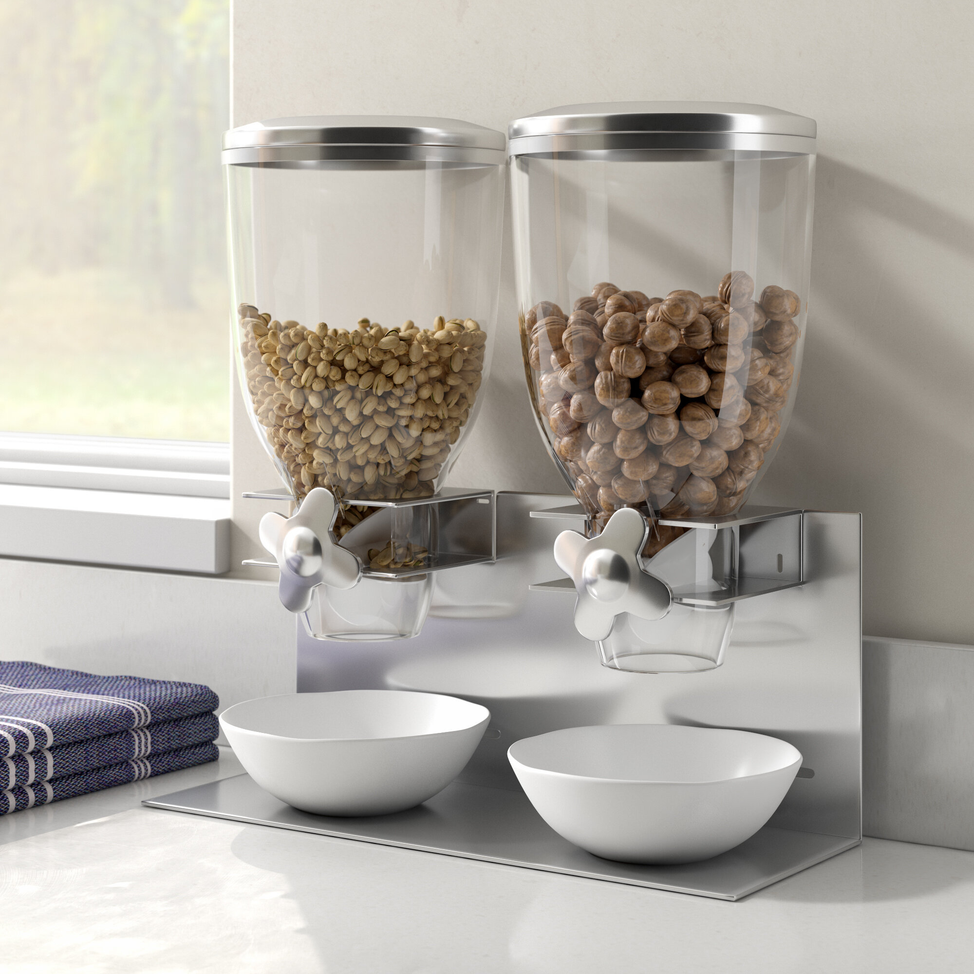 Pet Food Storage Rice Dispenser Dried Grains Bottle Cereal Container