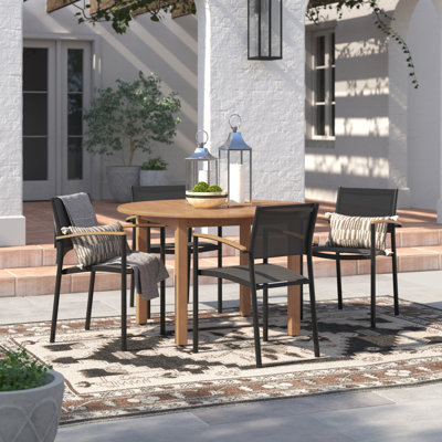 Marsily Outdoor 5 Piece Dining Set by Beachcrest Home