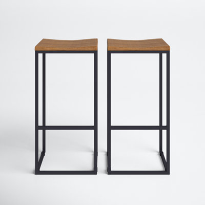 Presley Solid Wood Stool by Joss and Main