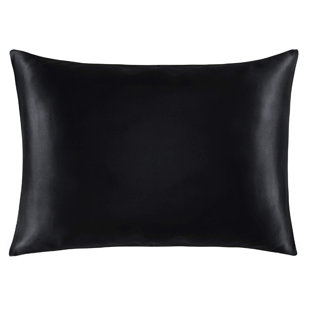 satin pillowcase black