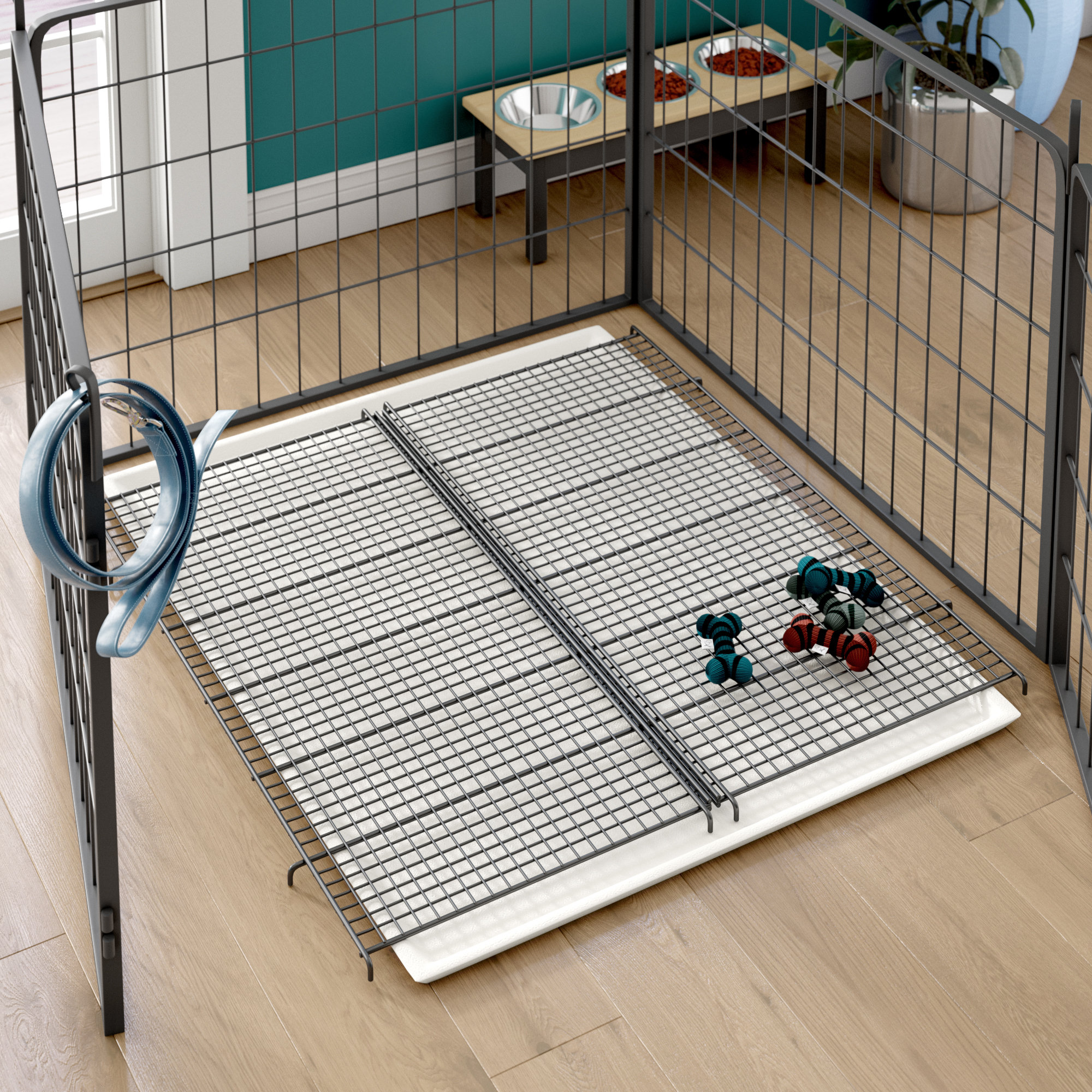 playpen with floor
