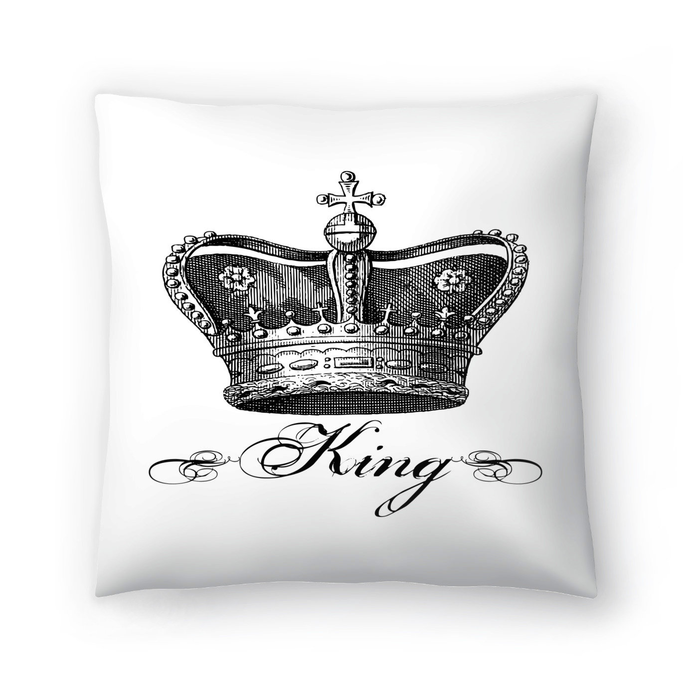 crown throw pillow