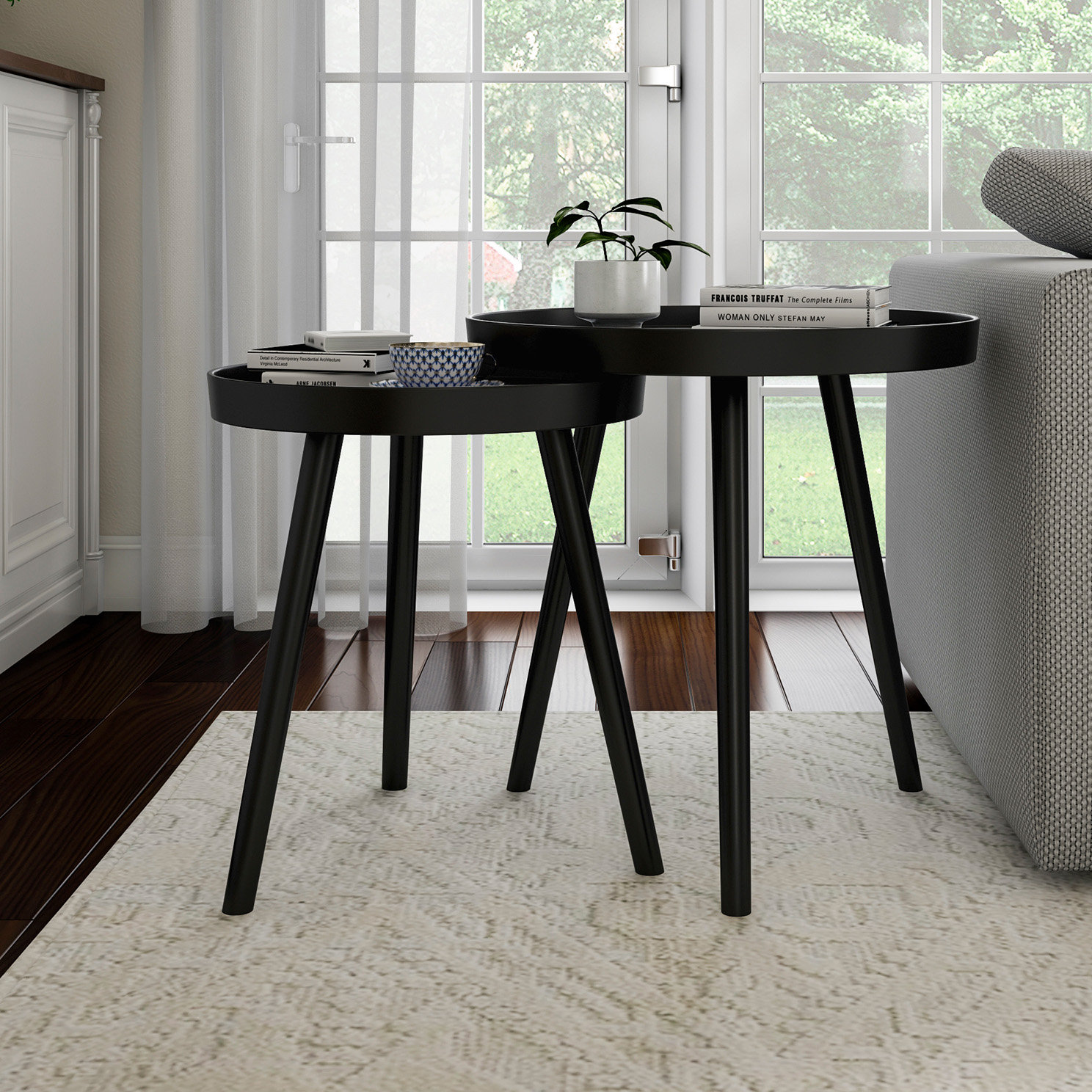 Best Home Fashion White Granite/Marble Round Modern End Table in the End  Tables department at Lowes.com