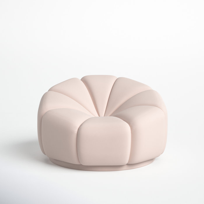 Joss and Main Kamille 40.4" Wide Velvet Lounge Chair