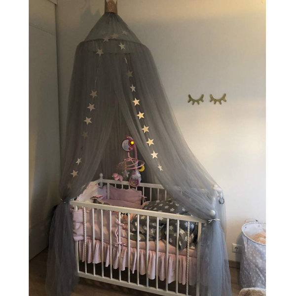 cot canopy with fairy lights