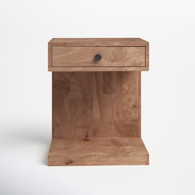 Deborah 1 - Drawer Solid Wood Nightstand by Joss and Main