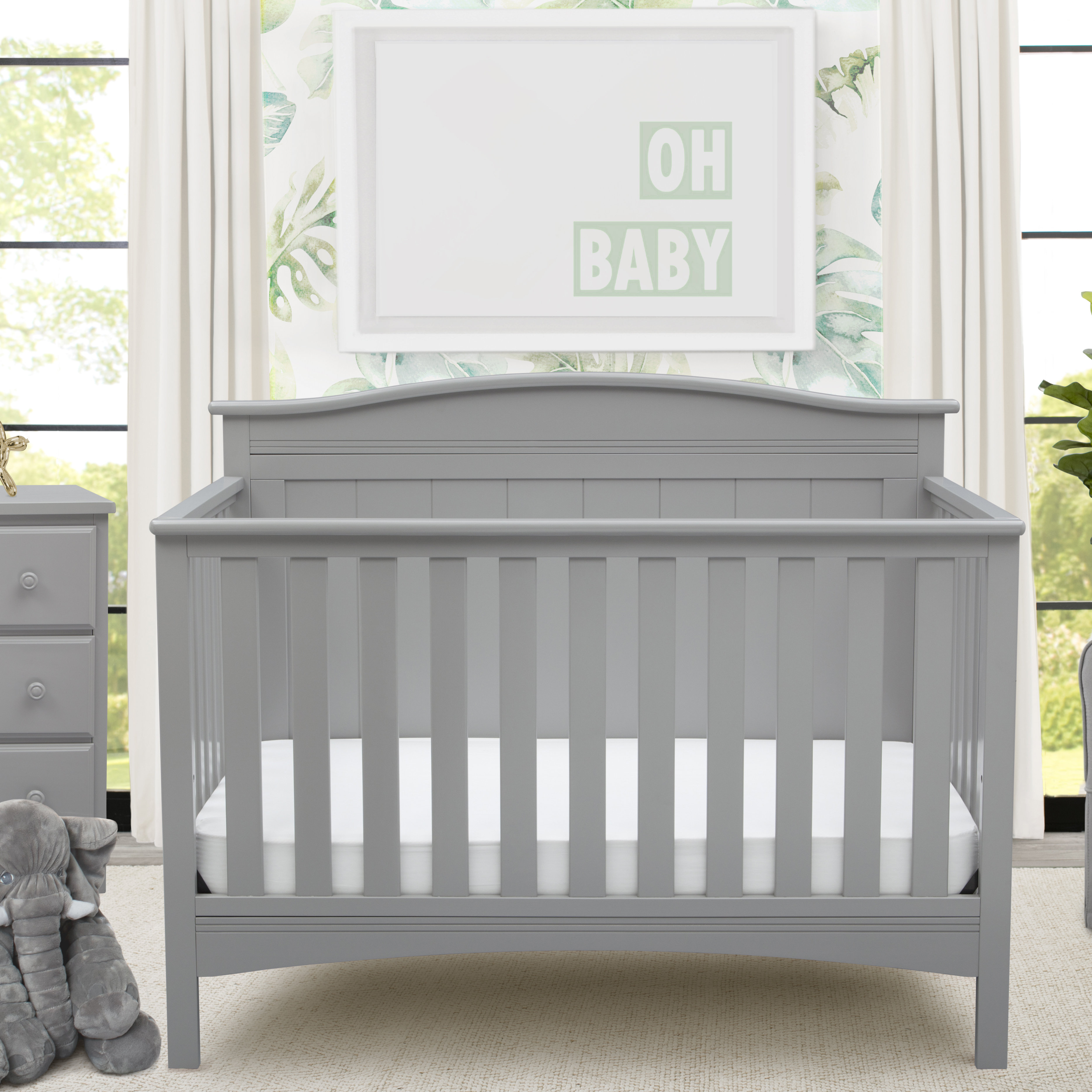 island 4 in 1 convertible crib