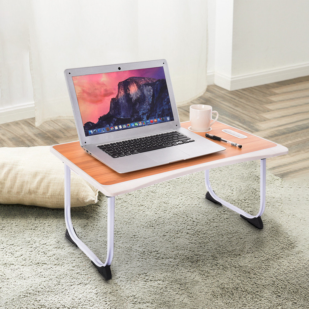 Details about   High Quality Adjustable foldable laptop Notebook Desk Table Stand Bed Tray Black 