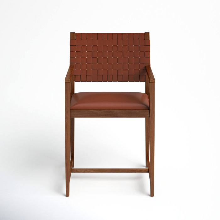 Joss and Main Morrow Upholstered Arm Chair in Brown
