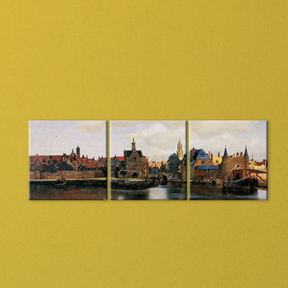 Ansicht von Delft Jan Vermeer Alte Meister Kunstdruck 