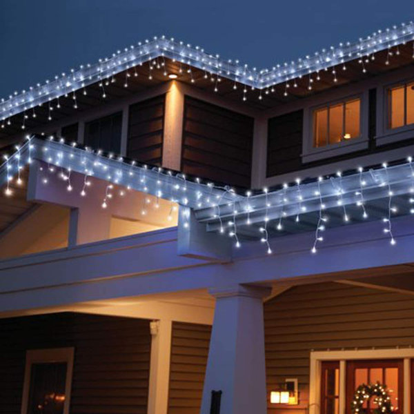 The Holiday Aisle® Led Icicle Lights, 432 LED 35.4Ft 8 Modes Low Voltage Icicle String Lights With 72 Drops, Window Curtain... 