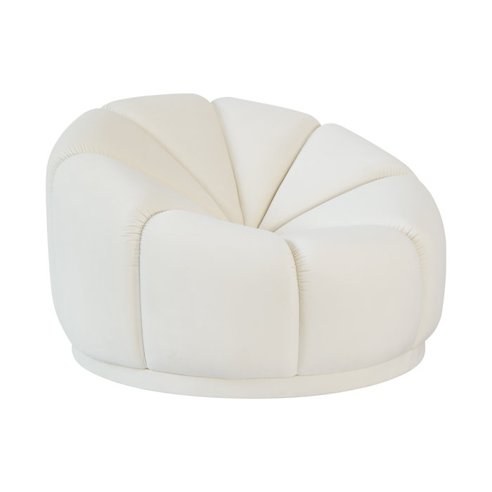 Joss and Main Kamille 40.4" Wide Velvet Lounge Chair