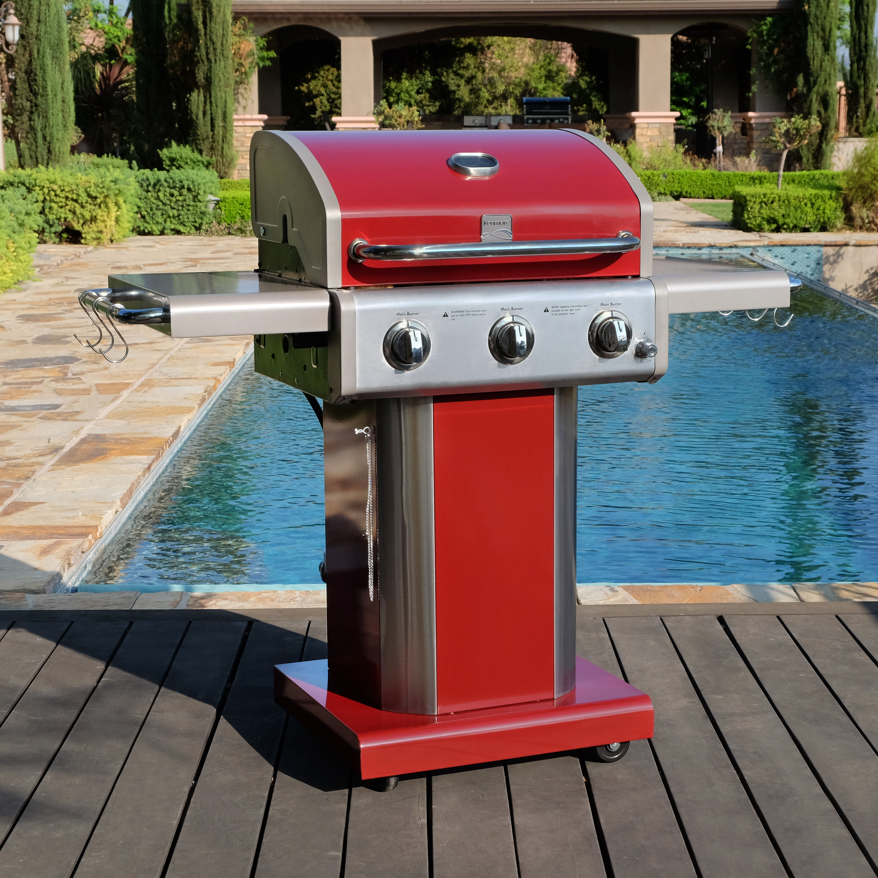 kenmore gas grill 3 burner